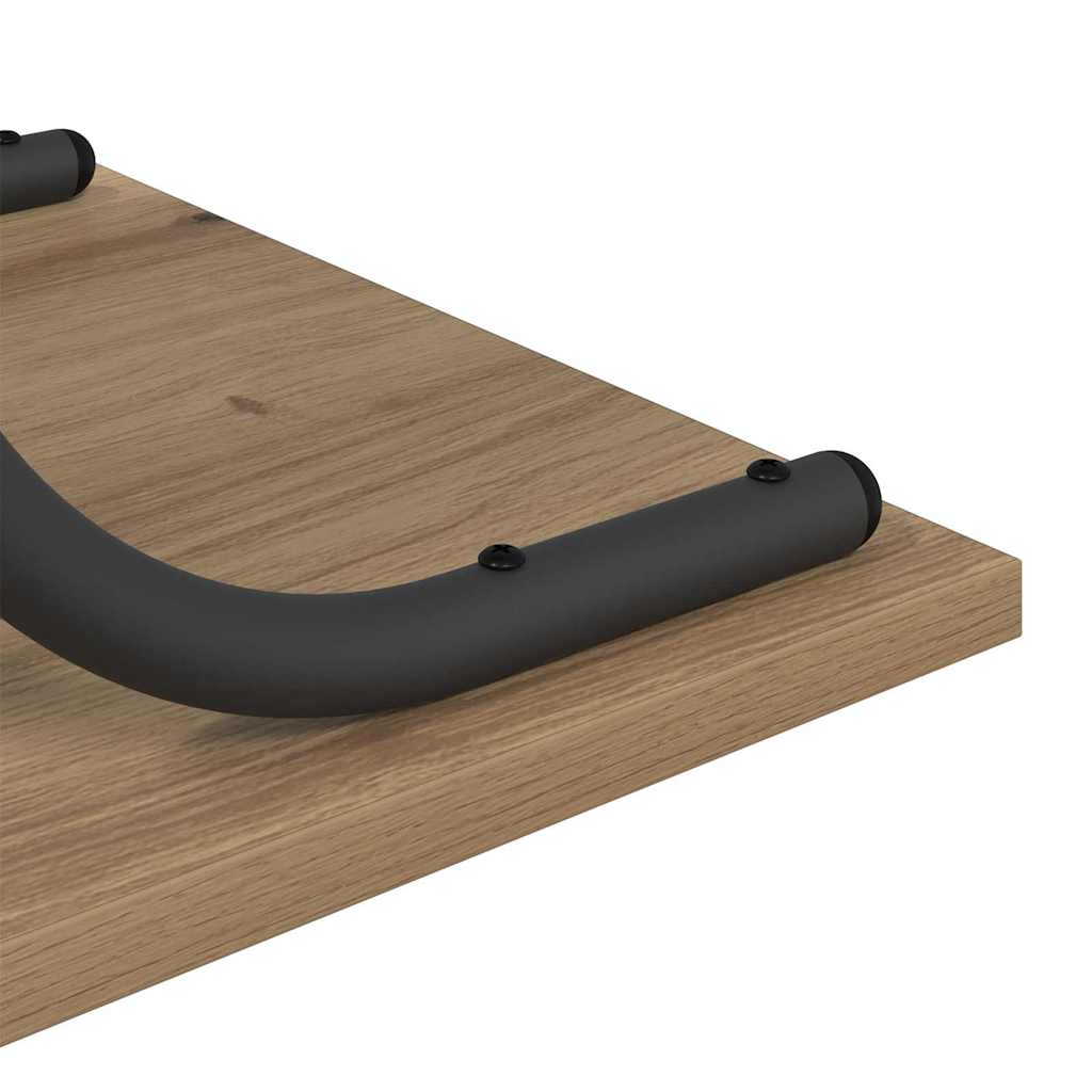 Console table with shelf artisan oak 101 x 35 x 80.5 cm