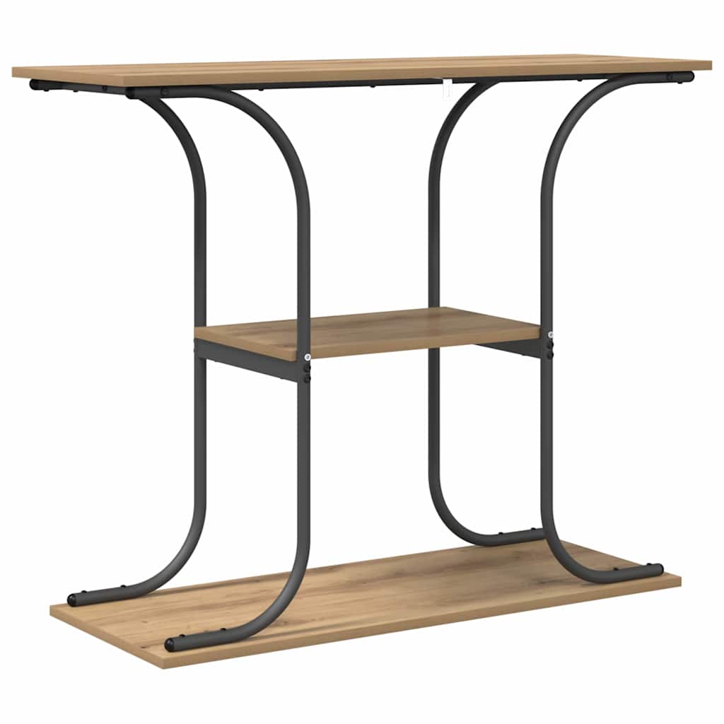 Console table with shelf artisan oak 101 x 35 x 80.5 cm