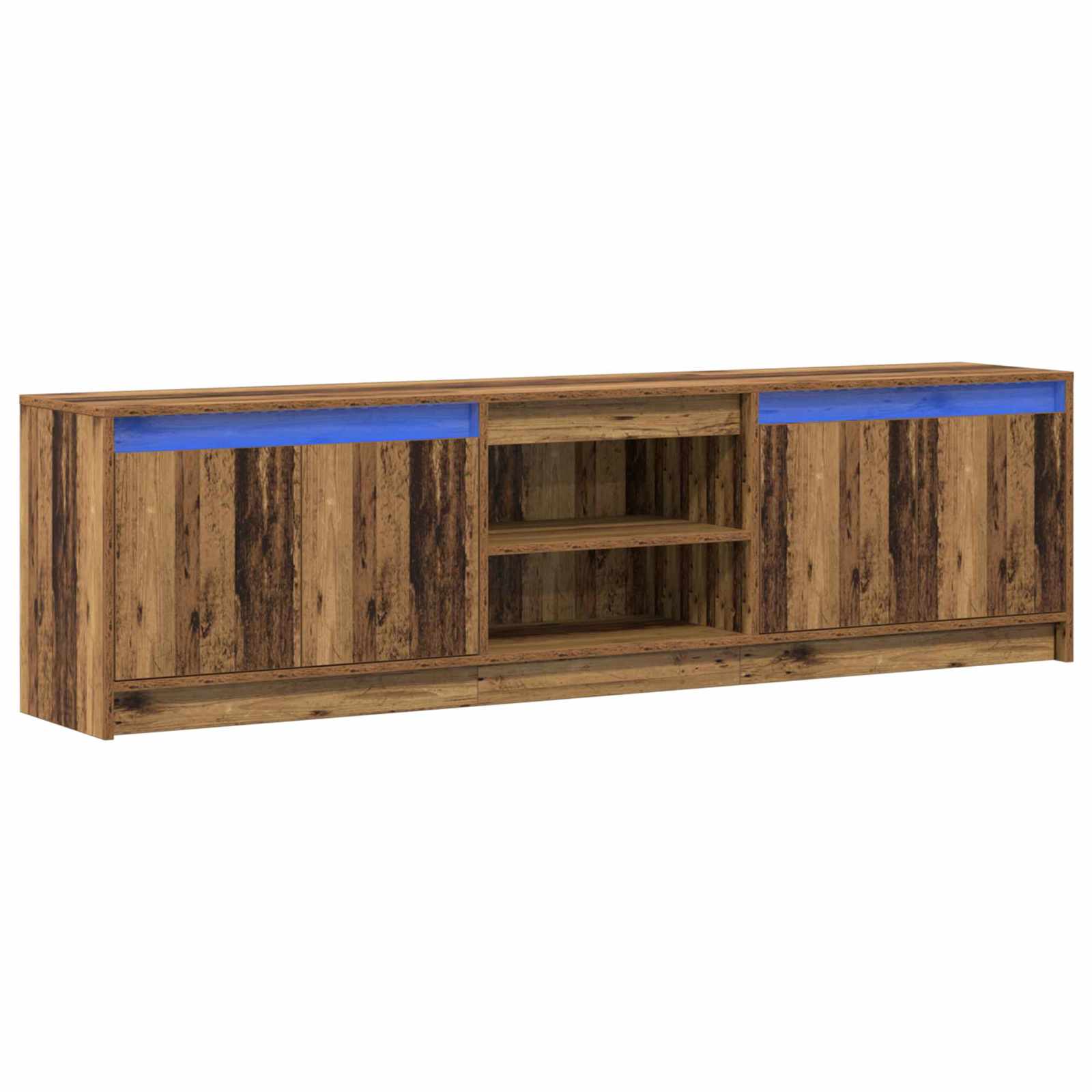 TV vienetai 2 pcs Ruda 180 x 34 x 50 cm Apdirbta mediena
