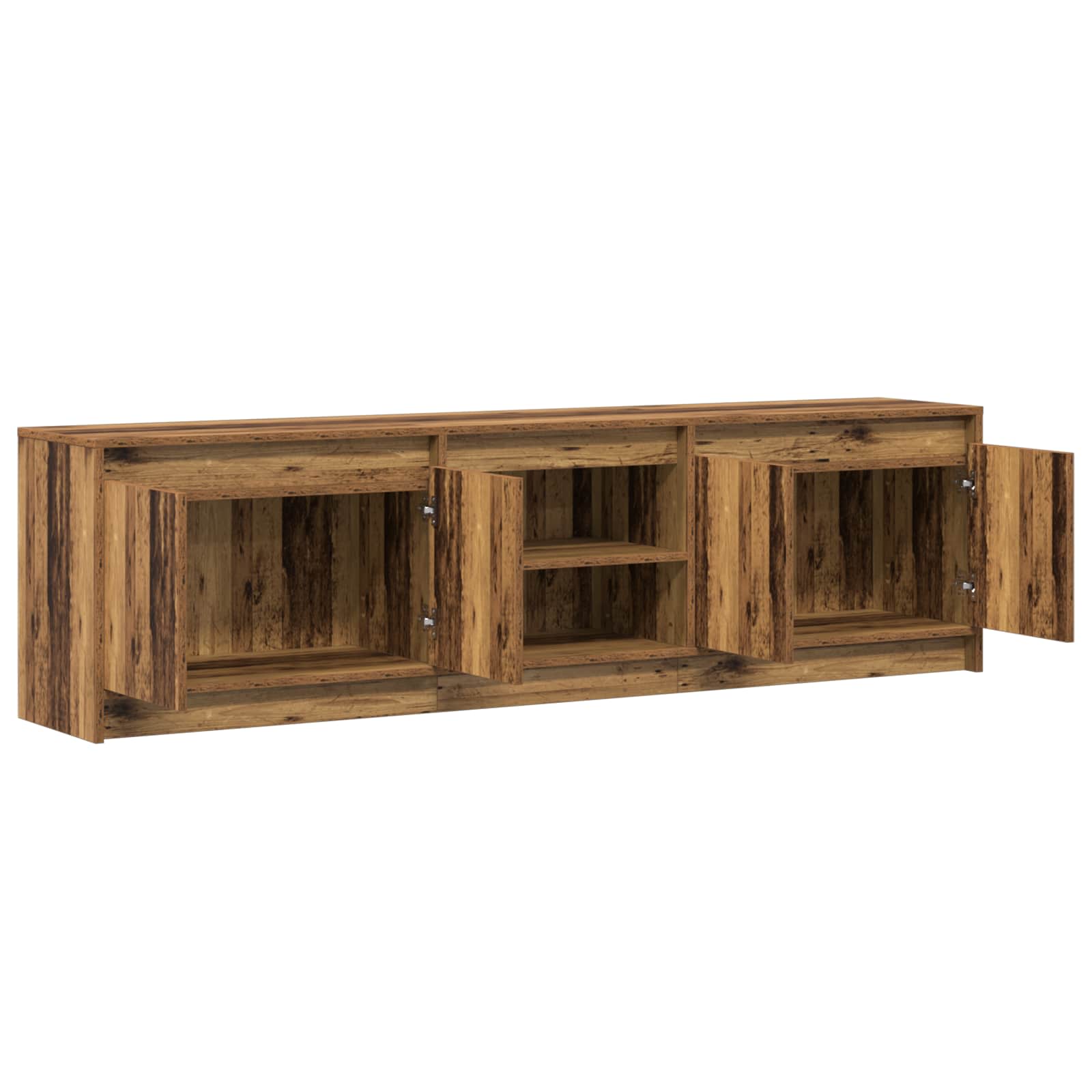 TV vienetai 2 pcs Ruda 180 x 34 x 50 cm Apdirbta mediena