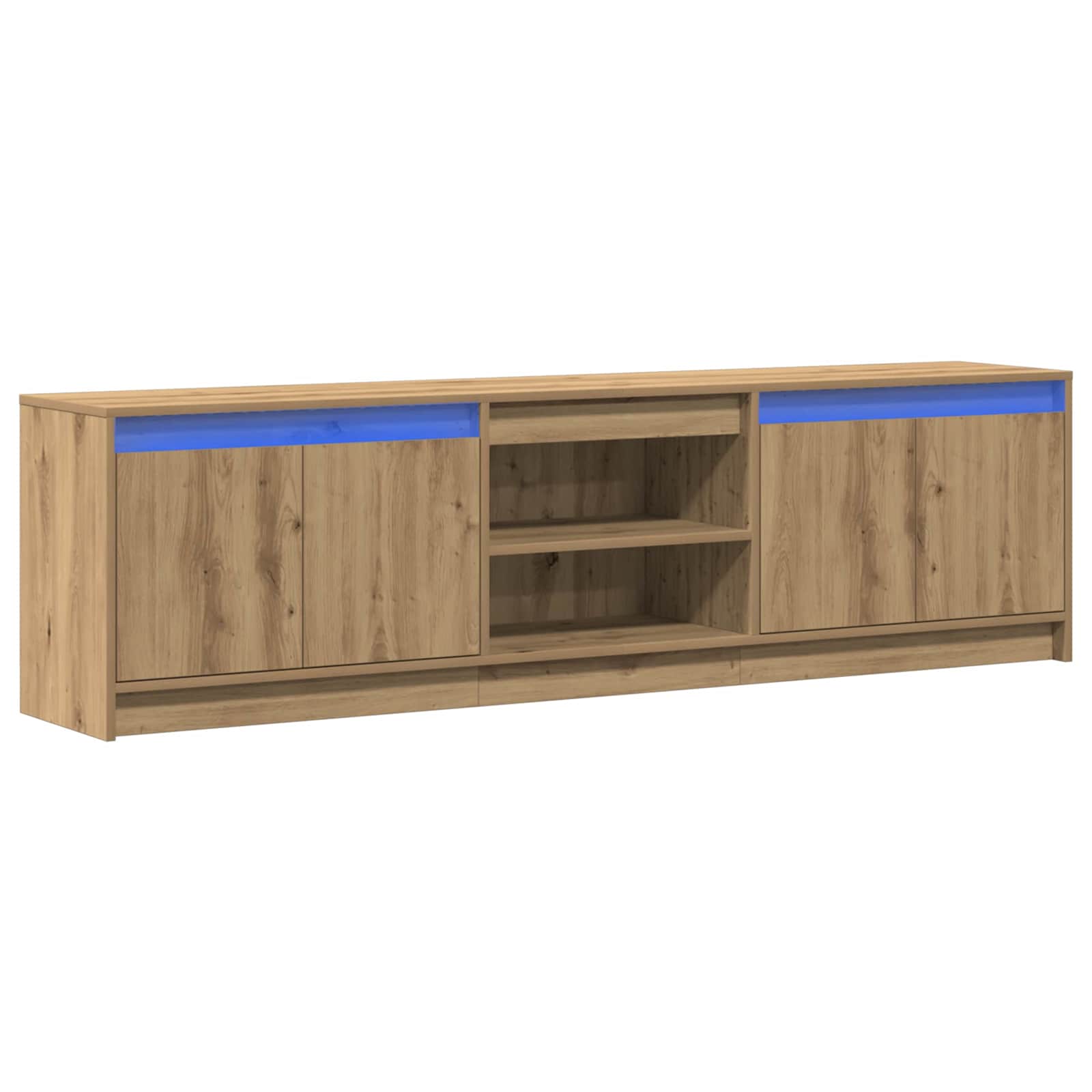 TV galdiņi 2 gab. Brūni 180 x 34 x 50 cm Inženierijas koksne