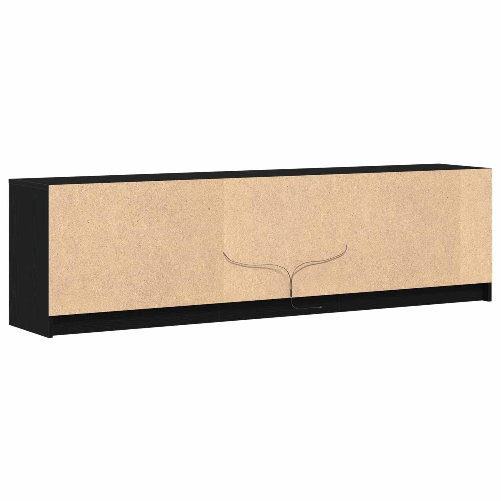 TV vienetai 2 pcs Juoda 180 x 34 x 50 cm Apdirbta mediena