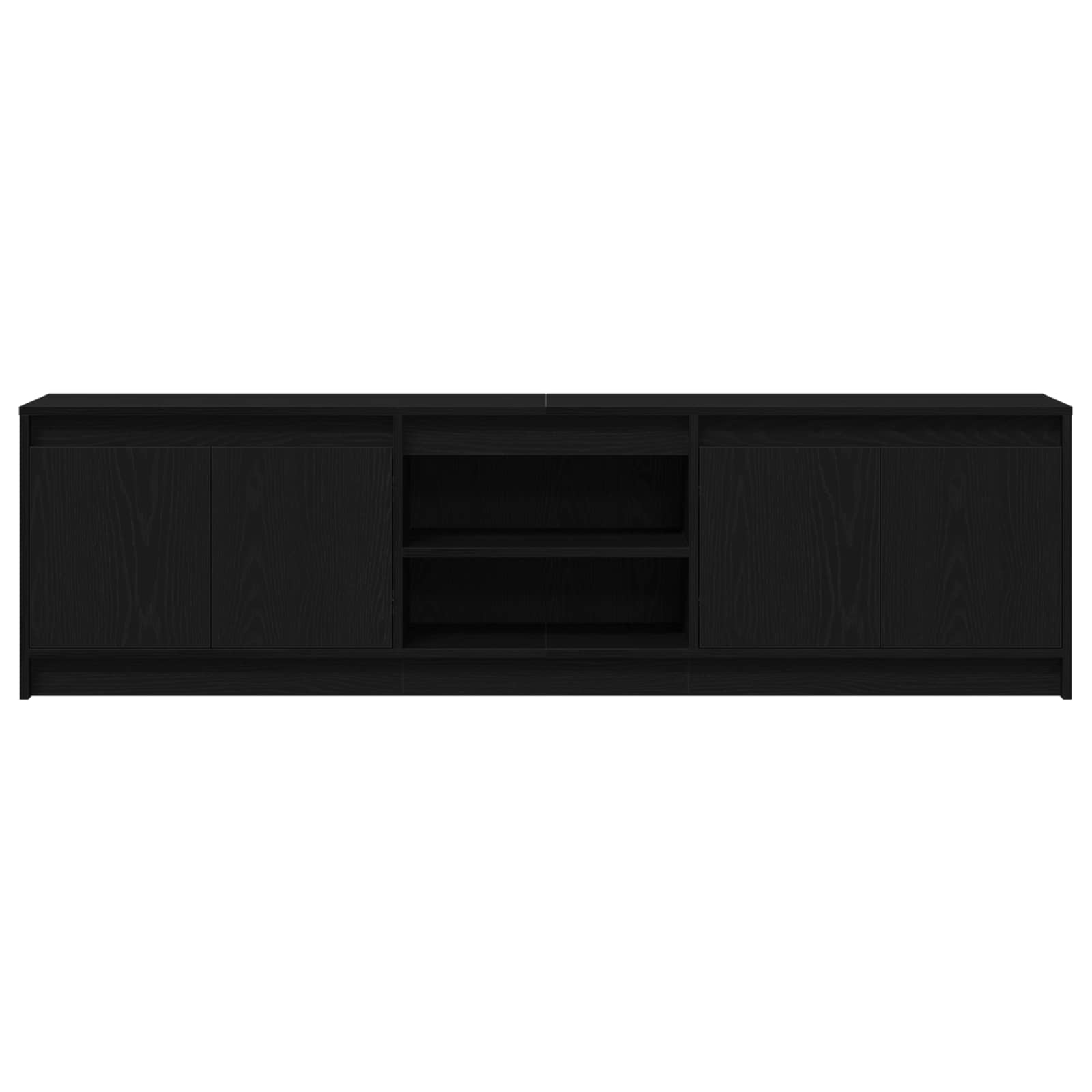 TV vienetai 2 pcs Juoda 180 x 34 x 50 cm Apdirbta mediena