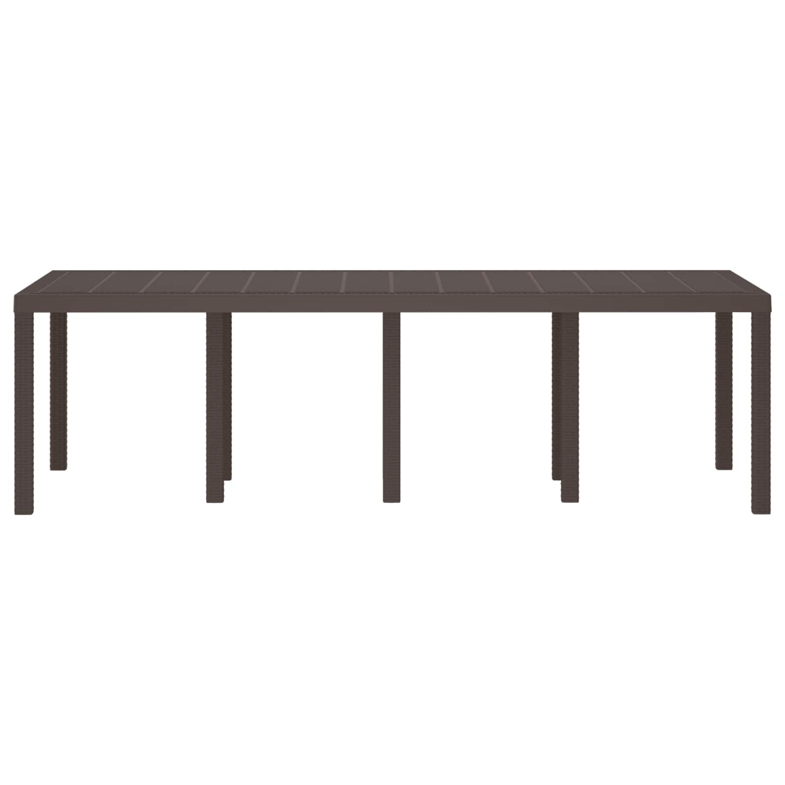 Sodo stalas Ruda 250 x 100 x 73 cm poliratanas