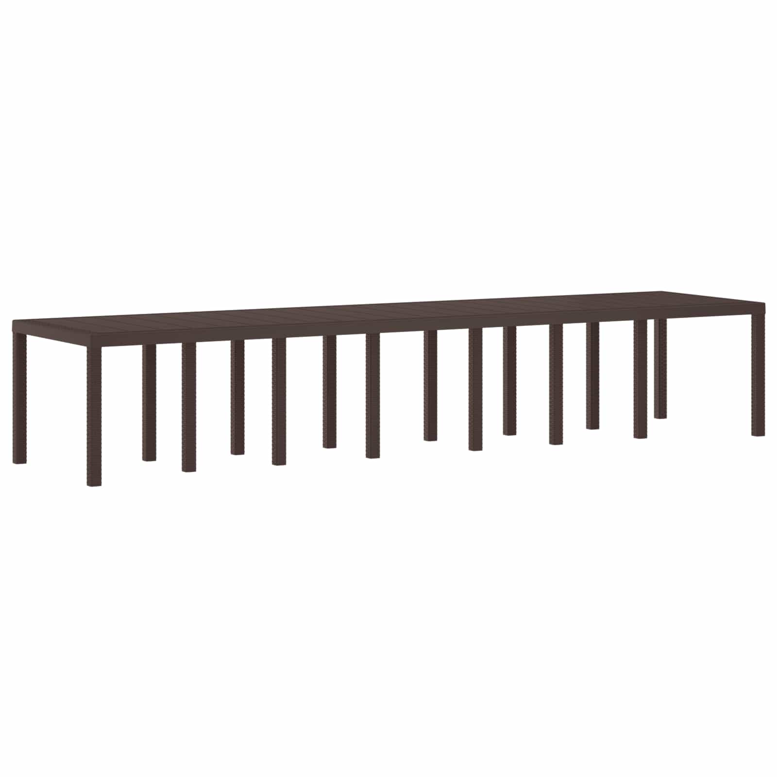 Sodo stalas Ruda 400 x 100 x 73 cm poliratanas