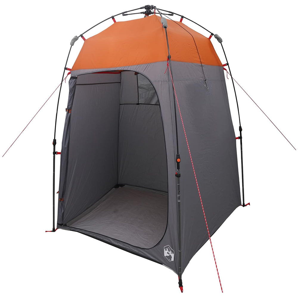 Shower Tent Grey and Orange 160 x 160 x 227 cm Steel