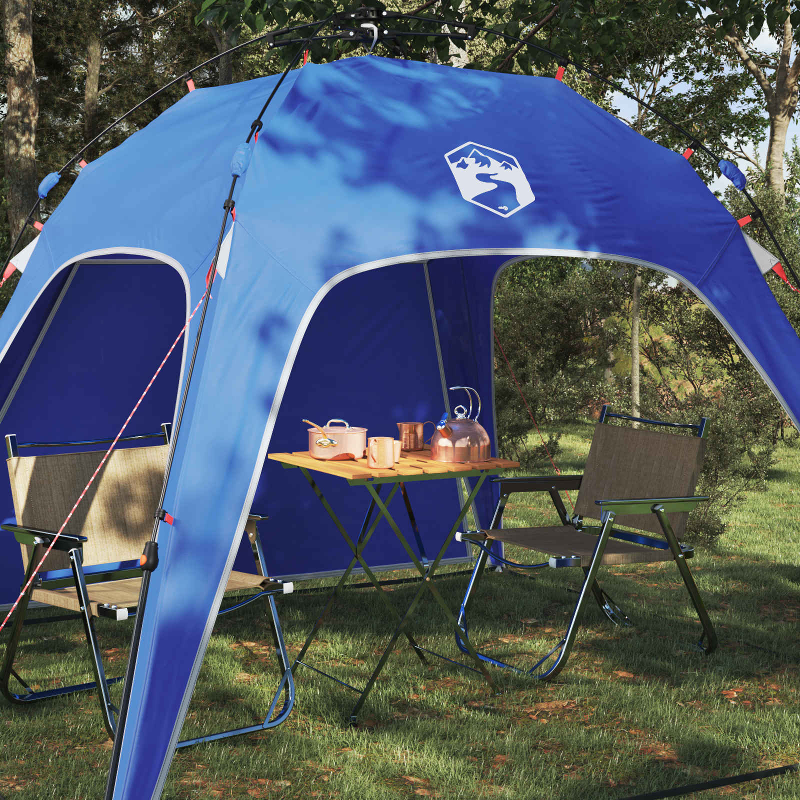 Instant Tent Azure Blue 260 x 260 x 185 cm Steel