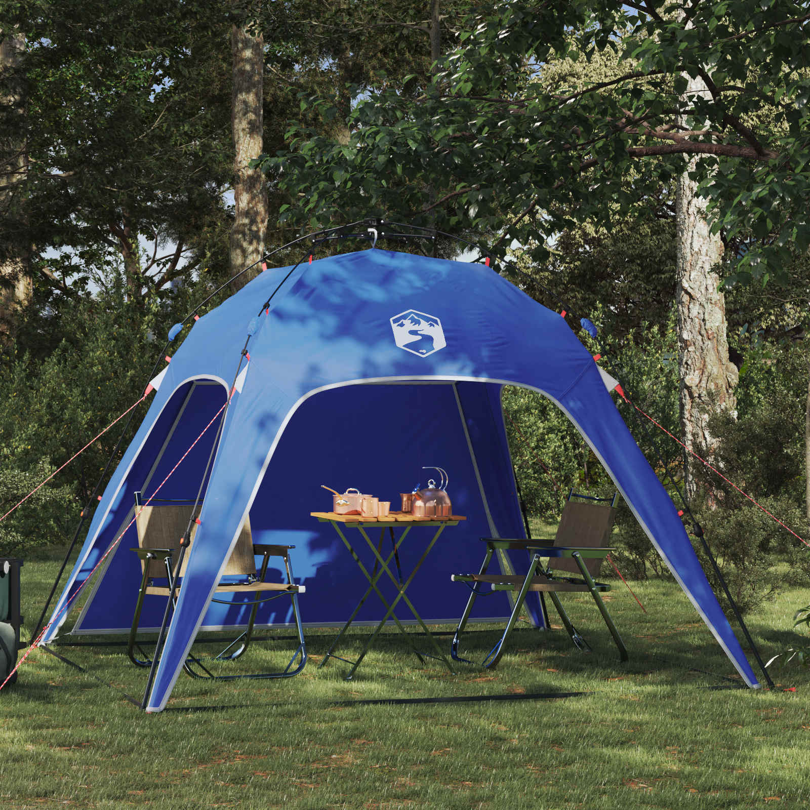 Instant Tent Azure Blue 260 x 260 x 185 cm Steel