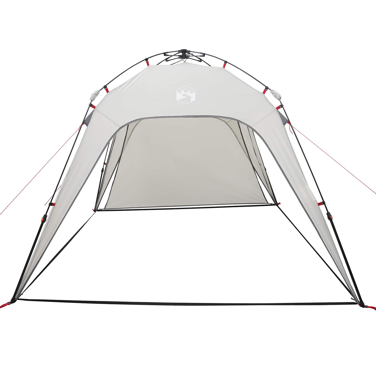 Pop-Up Tent with Storage Grey 260 x 260 x 185 cm Steel