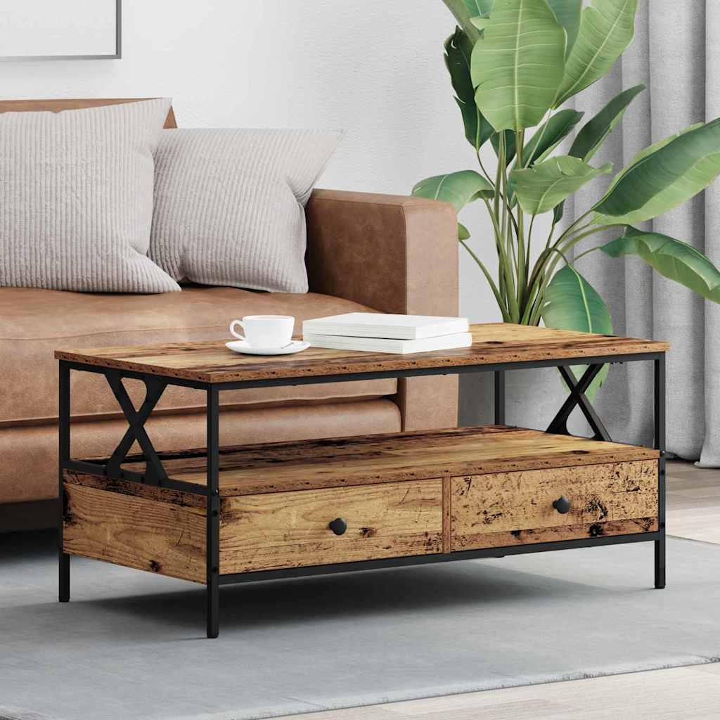 Coffee table Old Wood 100 x 51 x 45 cm Engineered wood