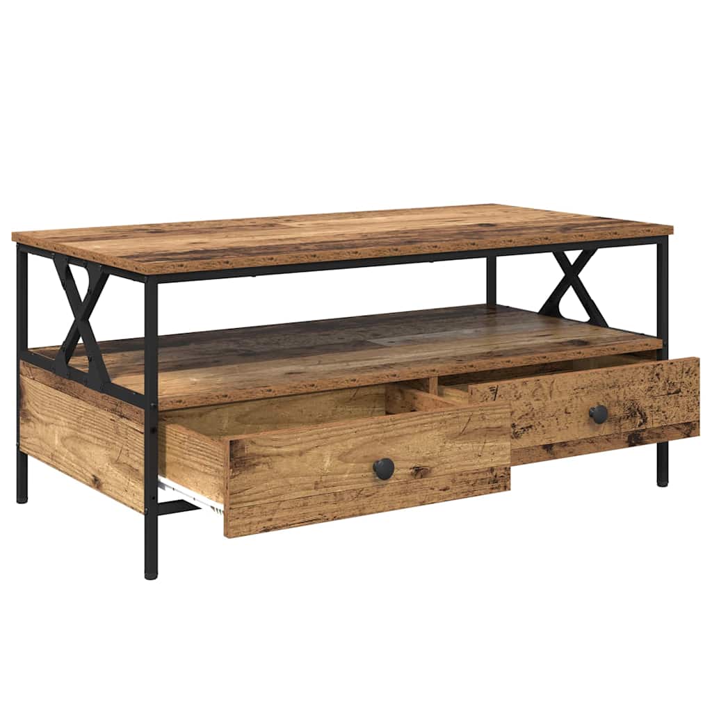 Coffee table Old Wood 100 x 51 x 45 cm Engineered wood