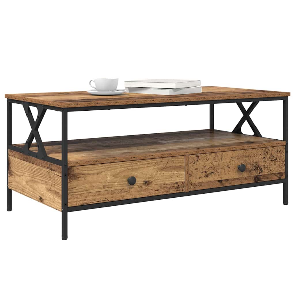Coffee table Old Wood 100 x 51 x 45 cm Engineered wood