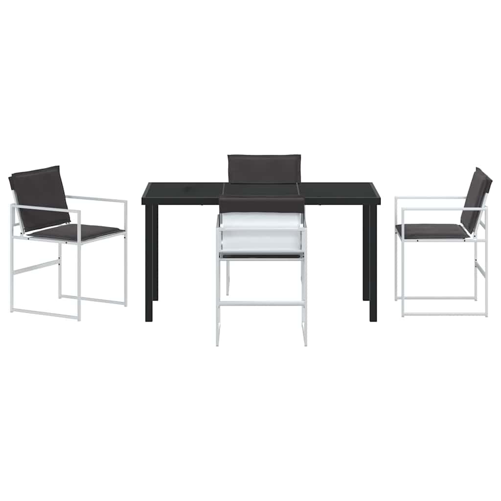 Sodo valgomojo komplektas 5 pcs Balta 140 x 70 x 73 cm