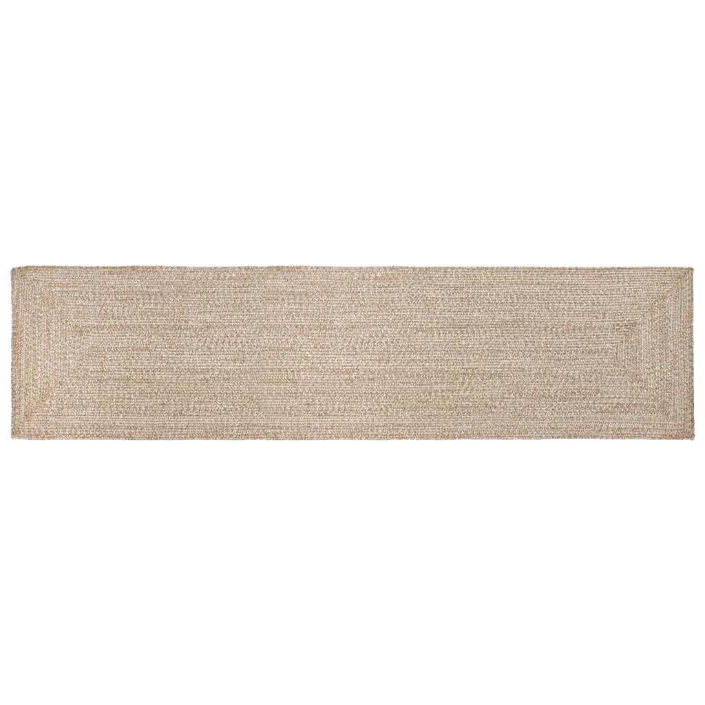 Paklājs Pīts grozs Dabisks un balts 60 x 400 cm Džuta