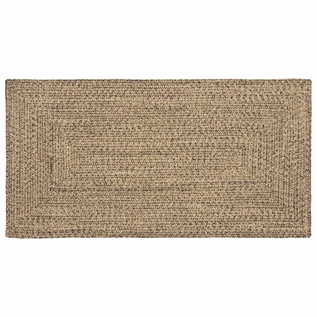 Kilimas Natūrali ir juoda 80 x 150 cm Džiutas