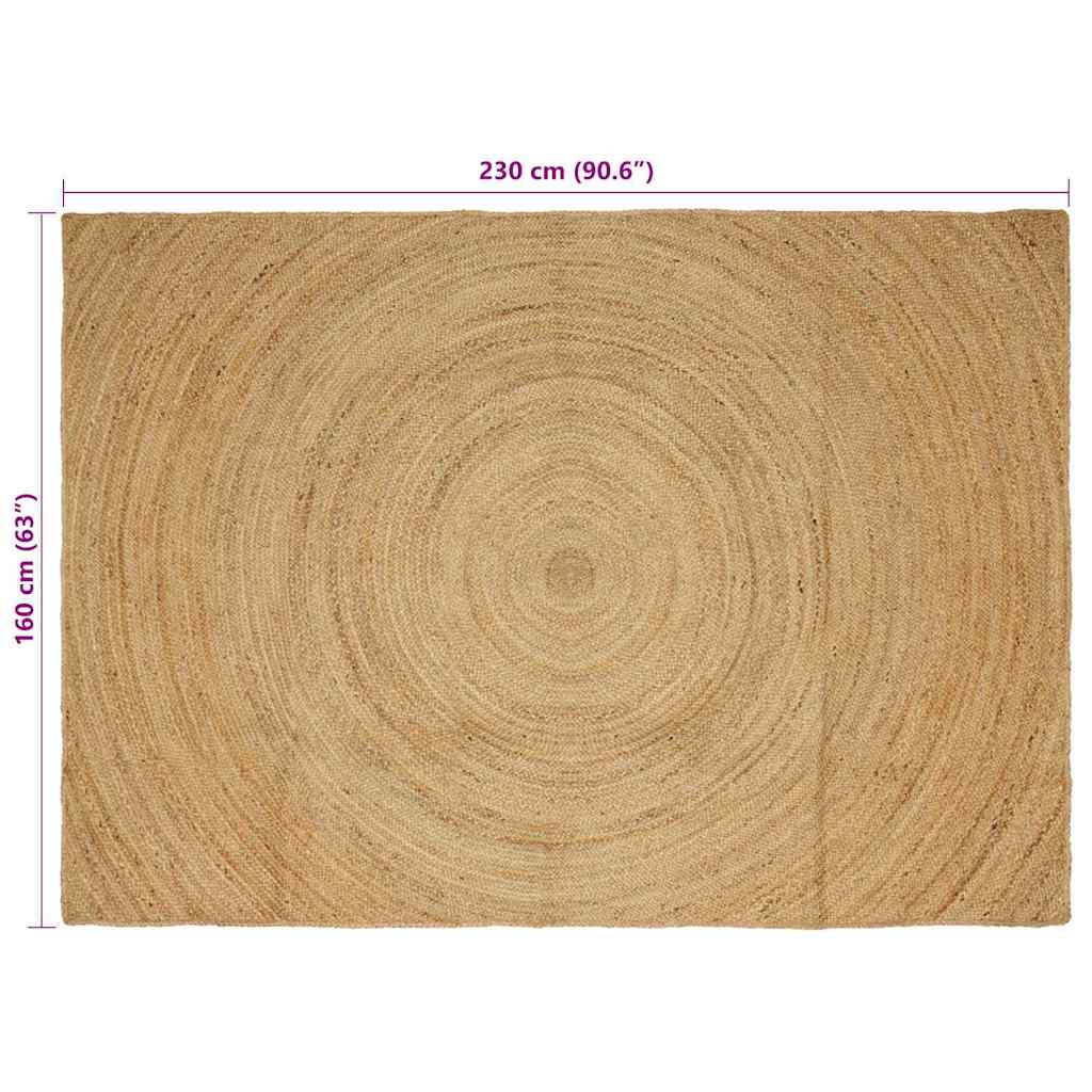 Zonas paklājs Taisnstūrveida Brūna 160 x 230 cm Džuta