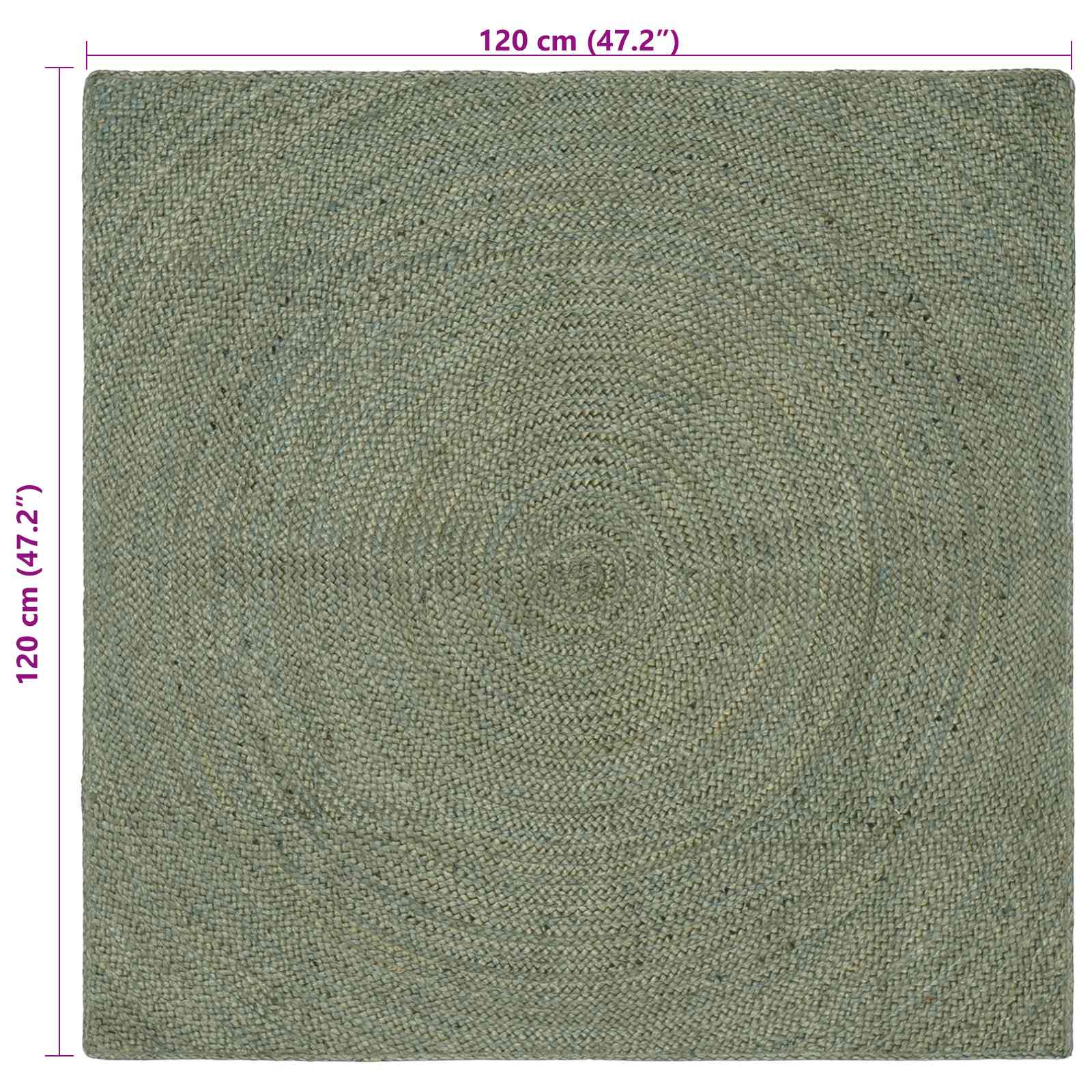 Zoninės kiliminės dangos Alyvuogių žalia 120 x 120 cm Džiutas