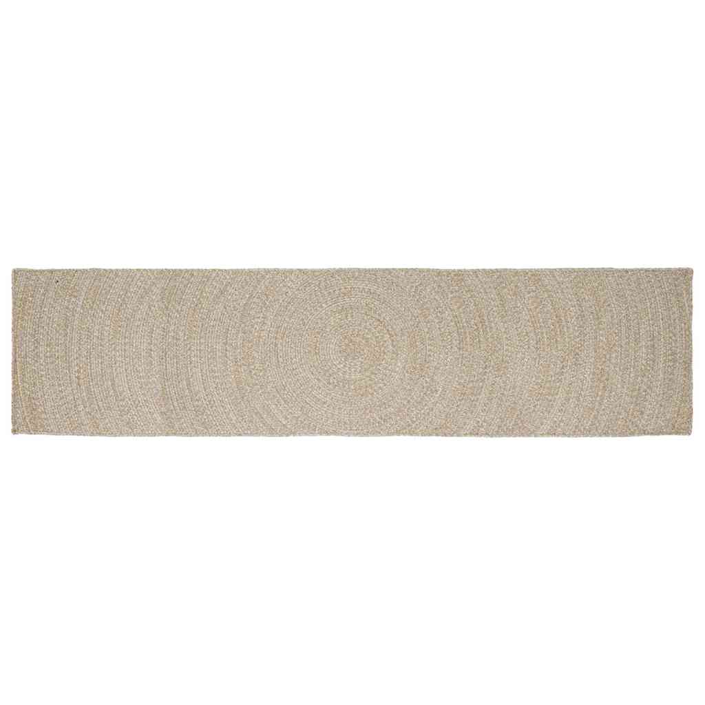 Zoninės kiliminės dangos Natūrali ir Balta 60 x 400 cm Džiutas