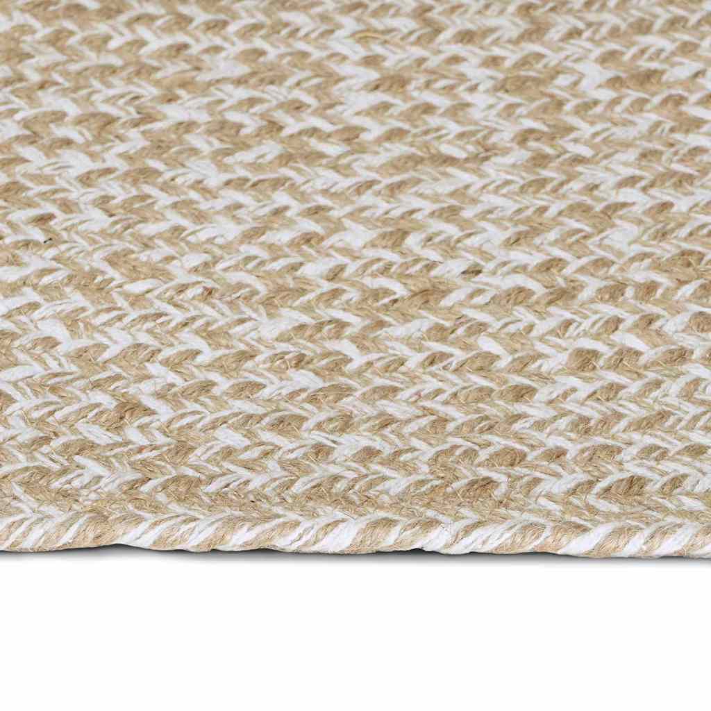 Zoninės kiliminės dangos Natūrali ir Balta 80 x 250 cm Džiutas