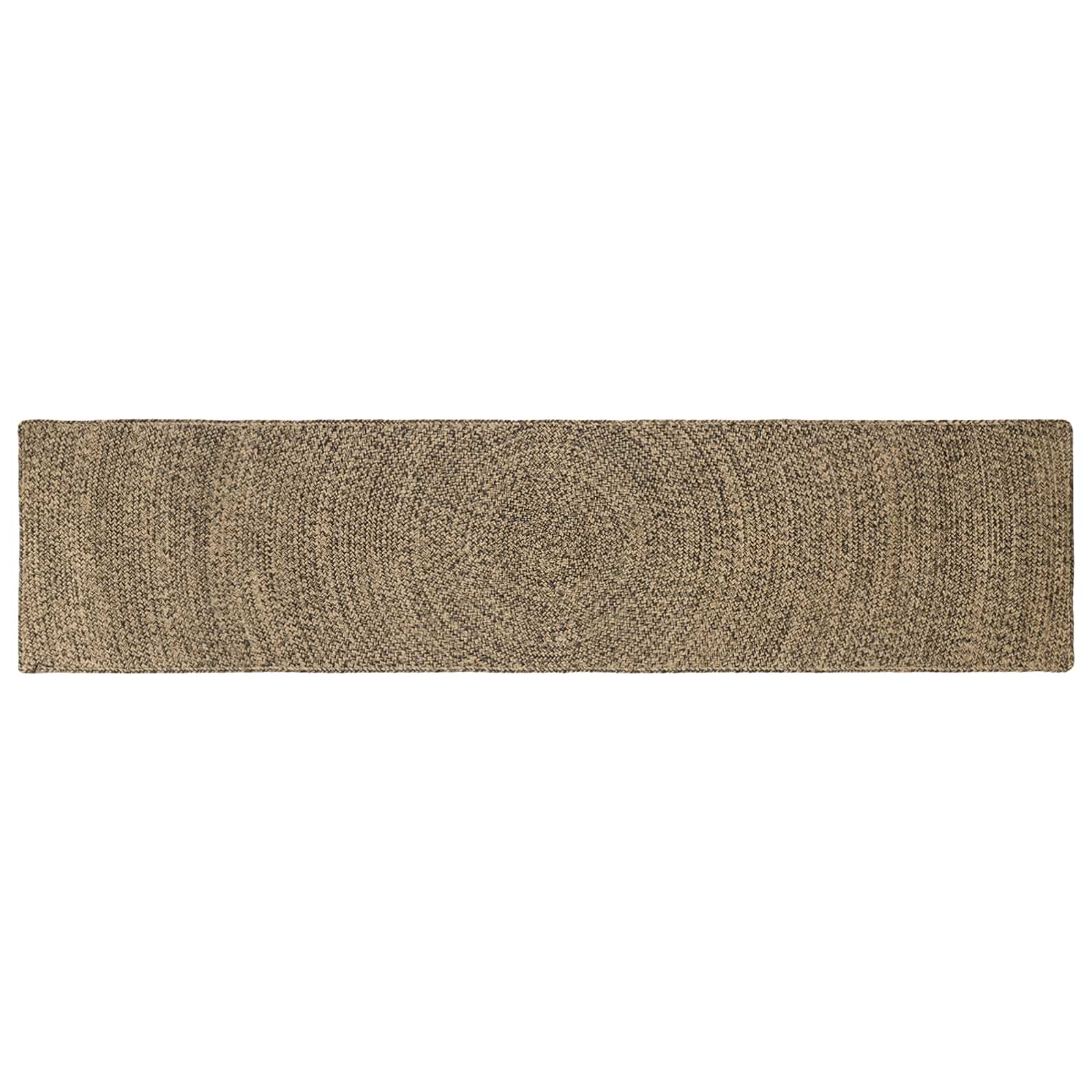 Zoninės kiliminės dangos Natūrali ir juoda 60 x 300 cm Džiutas