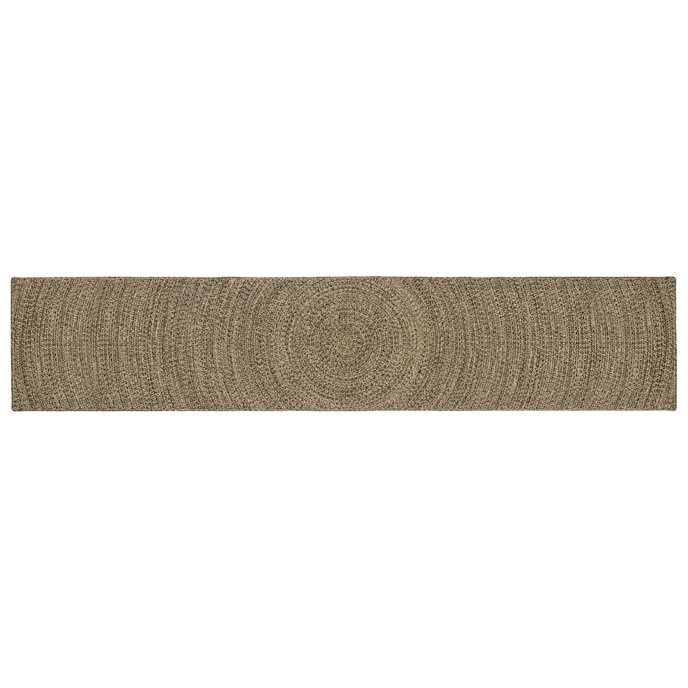 Zoninės kiliminės dangos Natūrali ir juoda 60 x 400 cm Džiutas