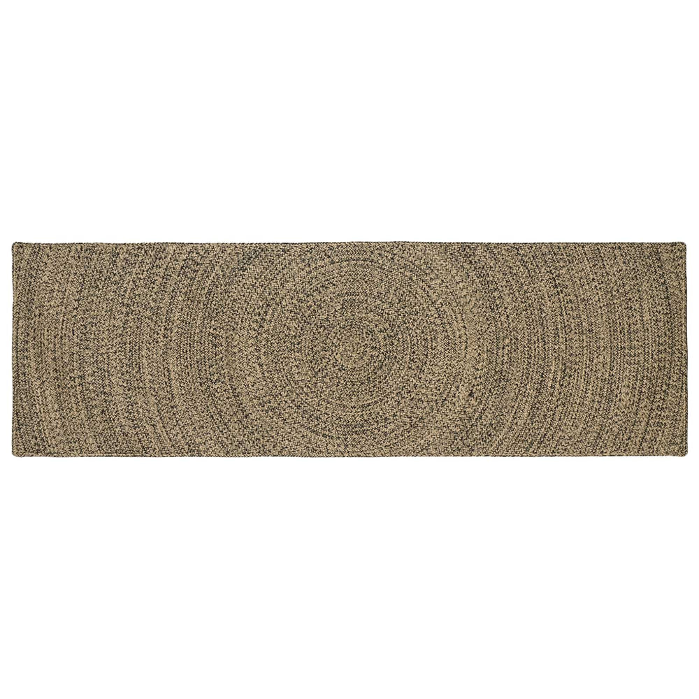 Zoninės kiliminės dangos Natūrali ir juoda 80 x 250 cm Džiutas