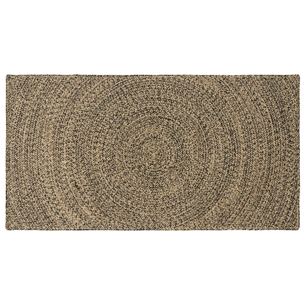 Zoninės kiliminės dangos Natūrali ir juoda 100 x 200 cm Džiutas