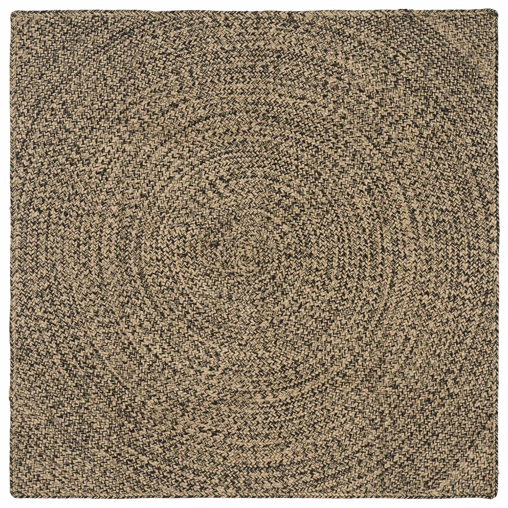 Zoninės kiliminės dangos Natūrali ir juoda 120 x 120 cm Džiutas