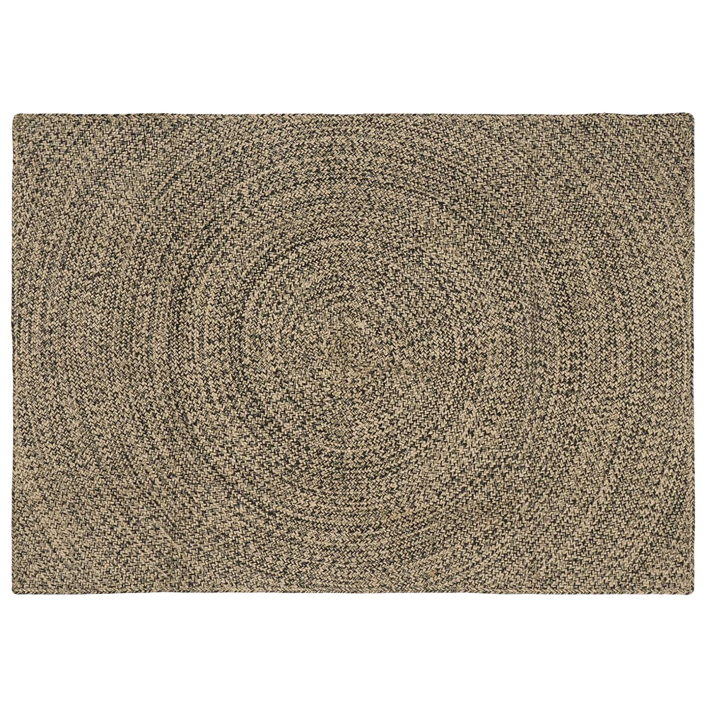 Zoninės kiliminės dangos Natūrali ir juoda 140 x 200 cm Džiutas