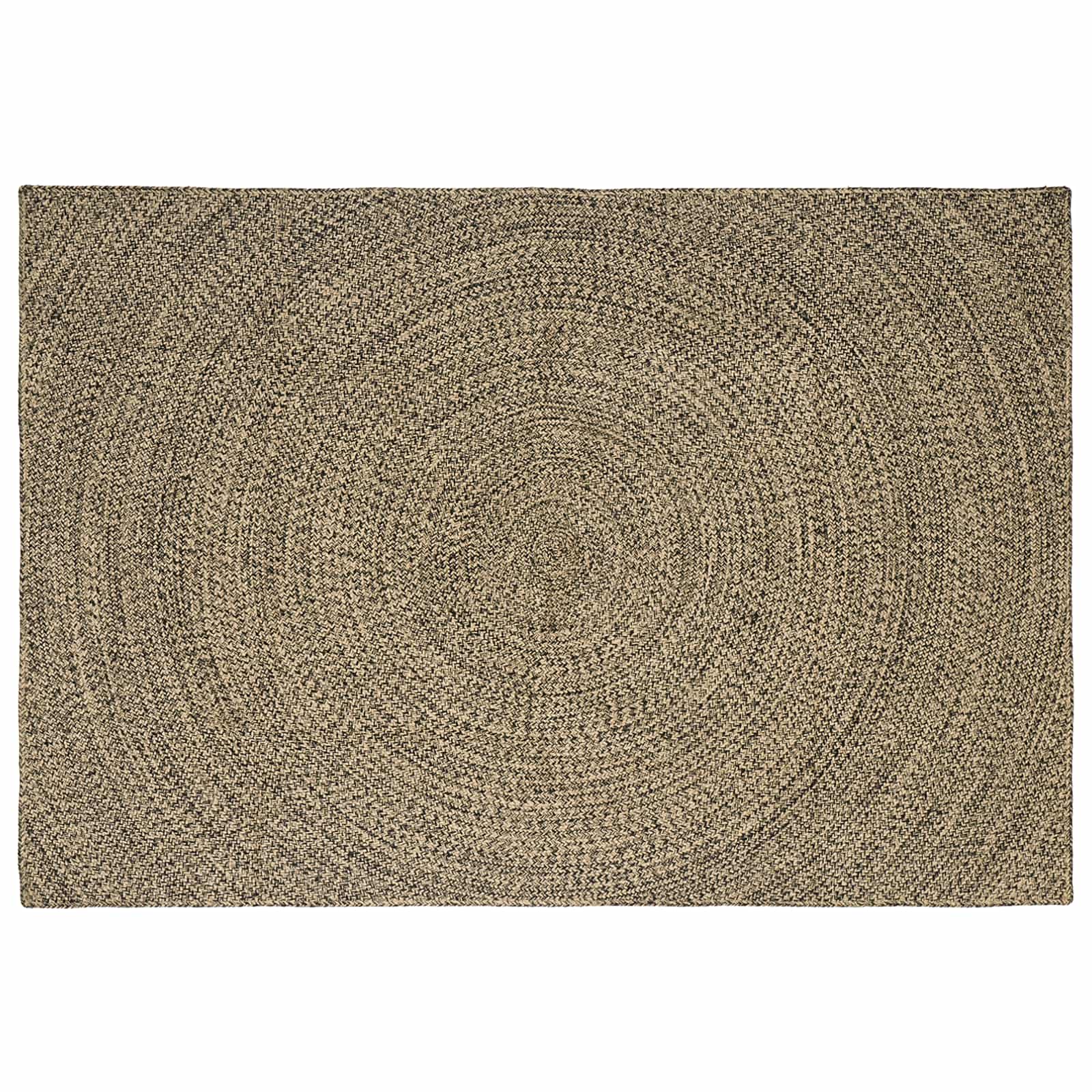 Zoninės kiliminės dangos Natūrali ir juoda 240 x 340 cm Džiutas