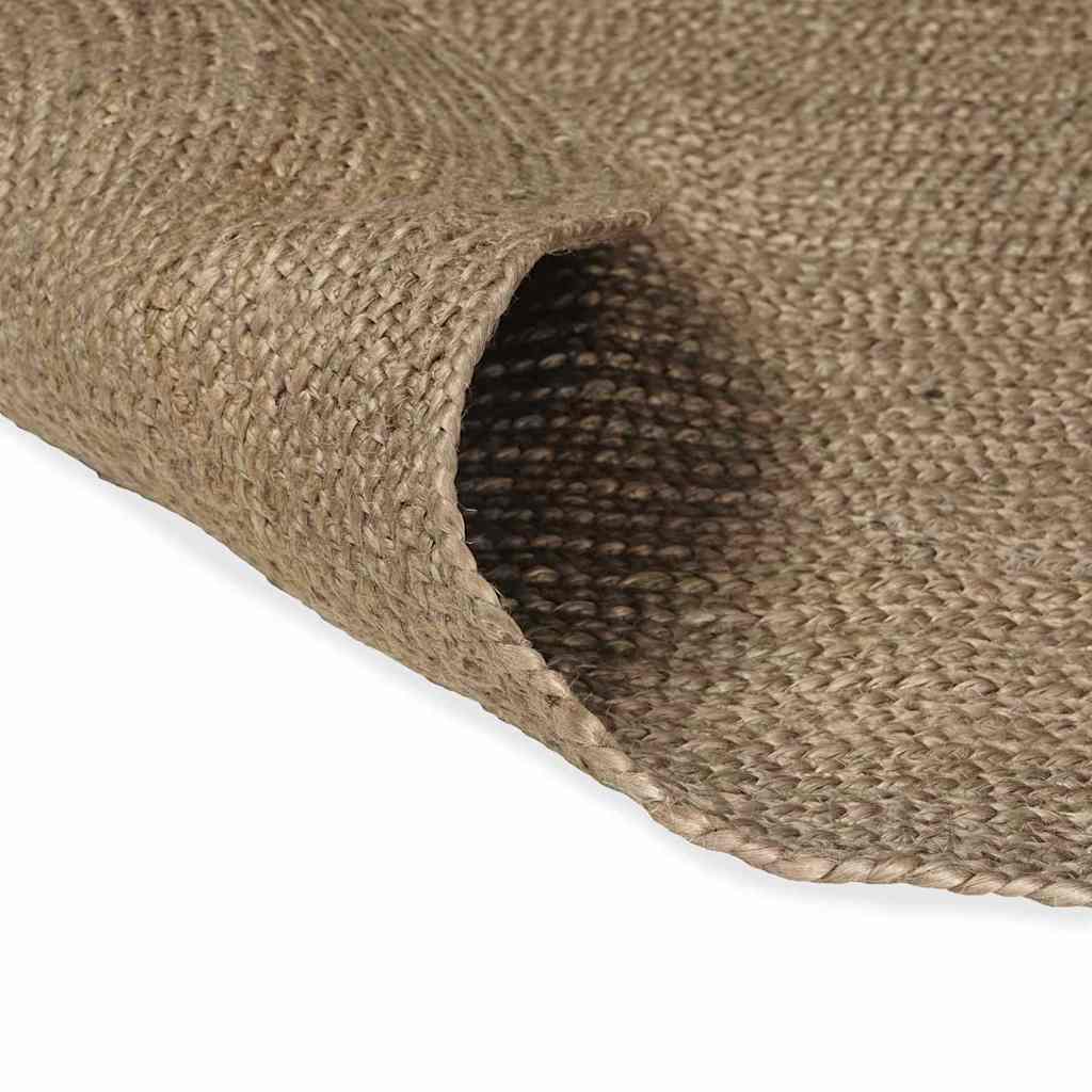 Rug Natural and Black 300 x 300 cm Jute