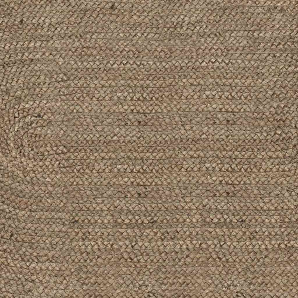 Rug Natural and Black 300 x 300 cm Jute