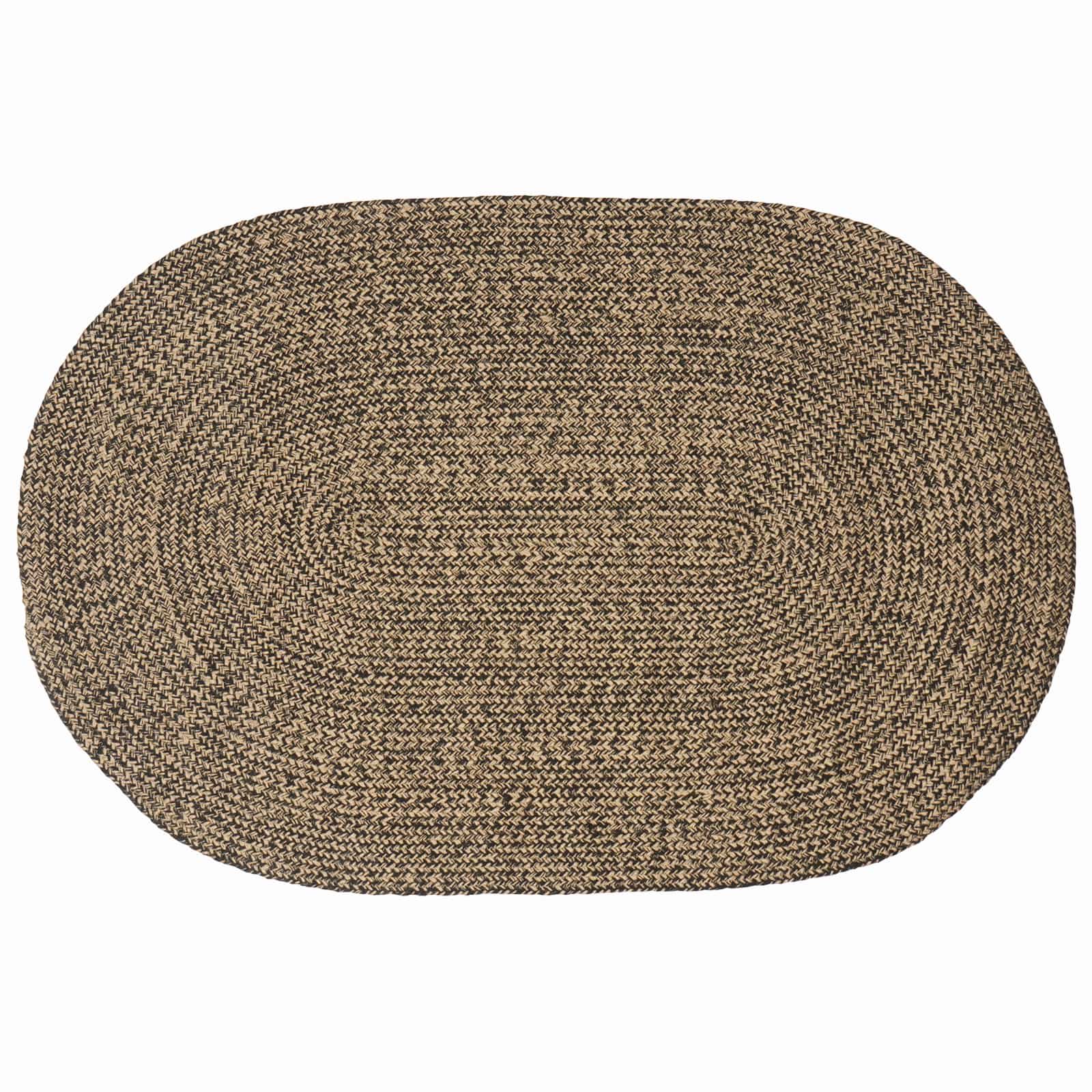 Zoninės kiliminės dangos Juoda 122 x 183 cm Džiutas