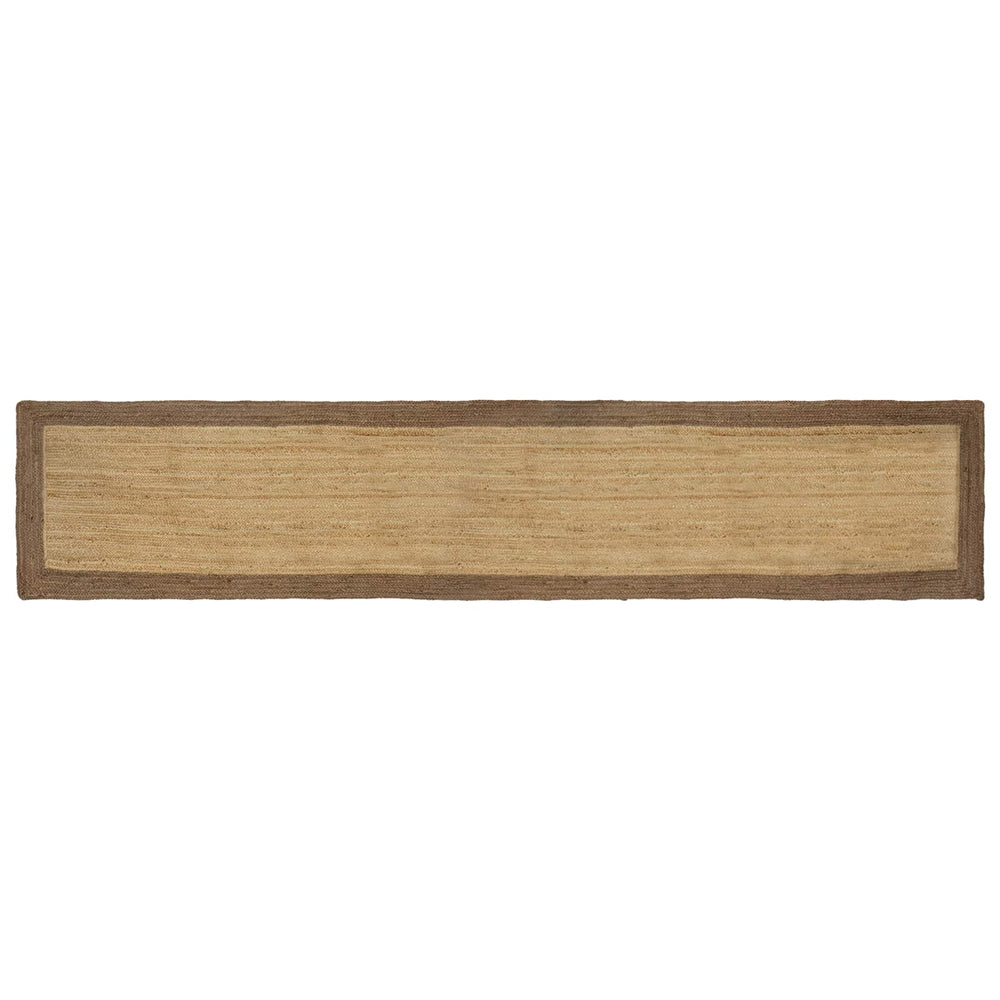 Zoninės kiliminės dangos Natūrali ir pilka 60 x 400 cm Džiutas