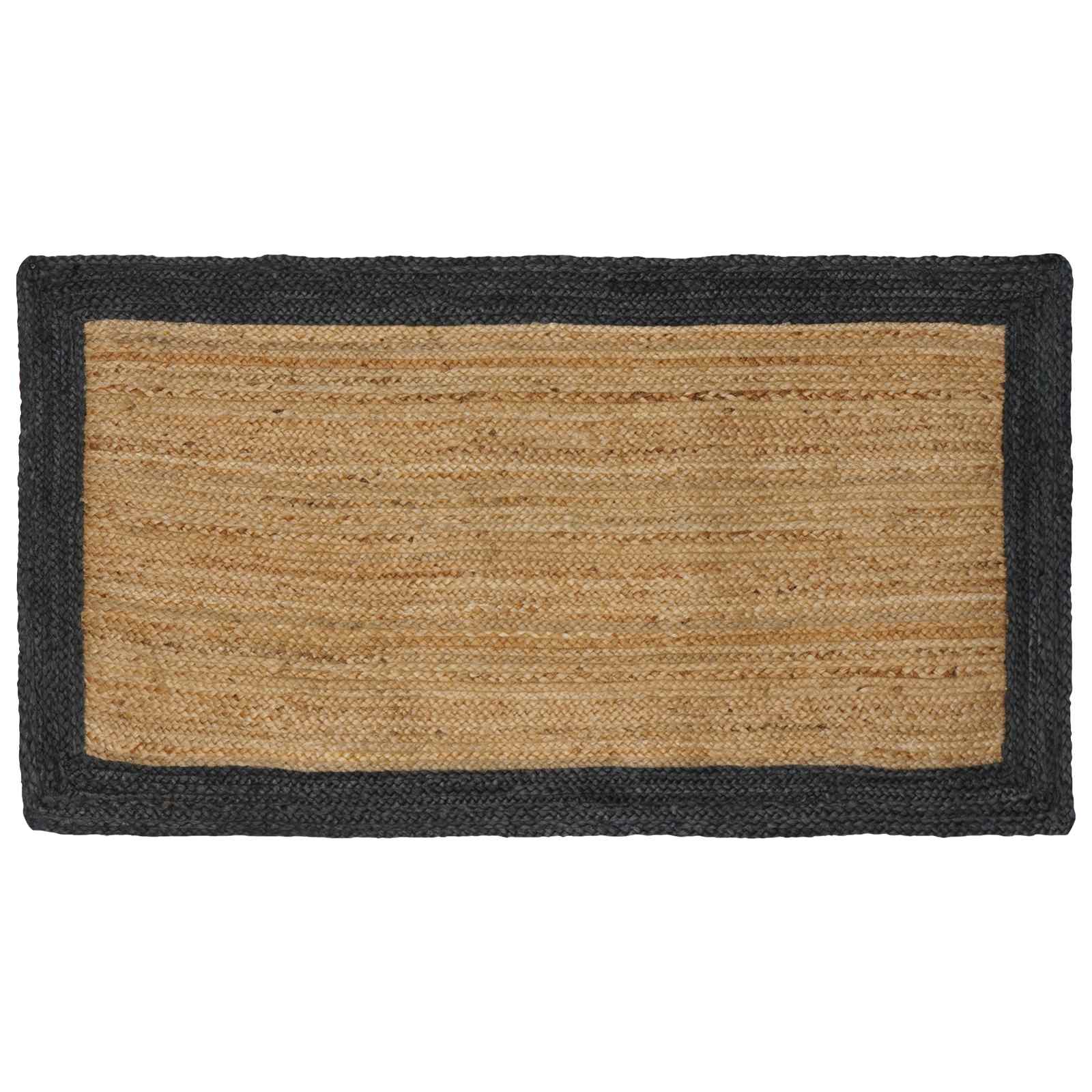Zoninės kiliminės dangos Natūrali ir tamsiai pilka 100 x 200 cm