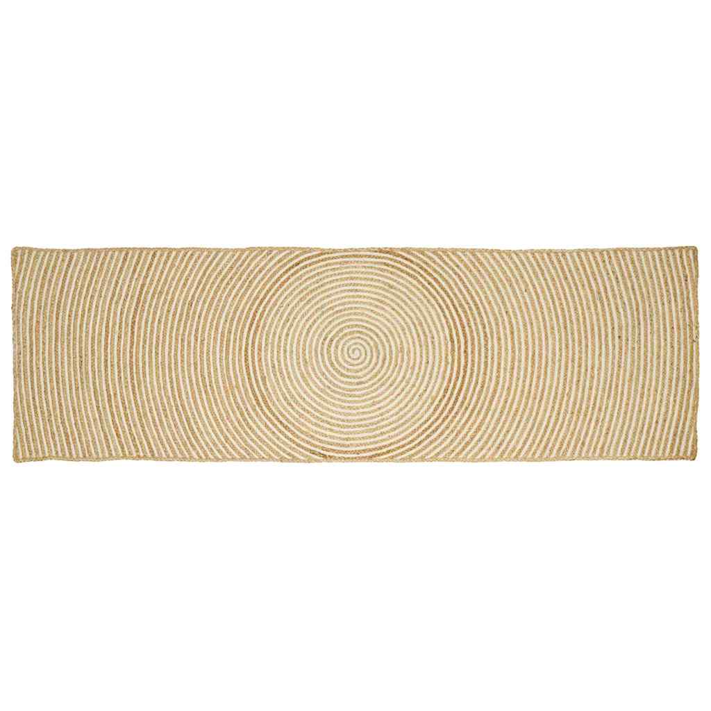 Kilimas Natūrali ir Balta 60 x 300 cm Džiutas