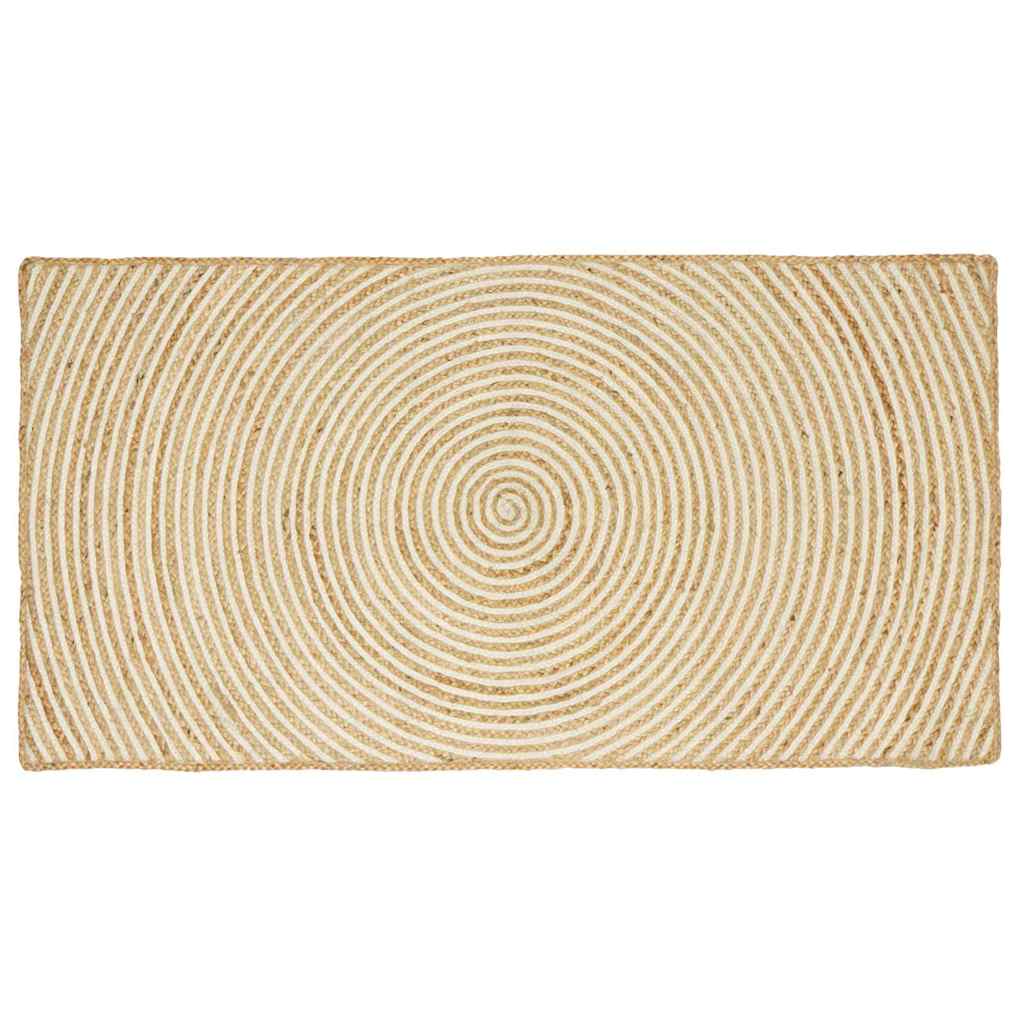 Paklājs Naturāls un Balts 100 x 200 cm Džuta
