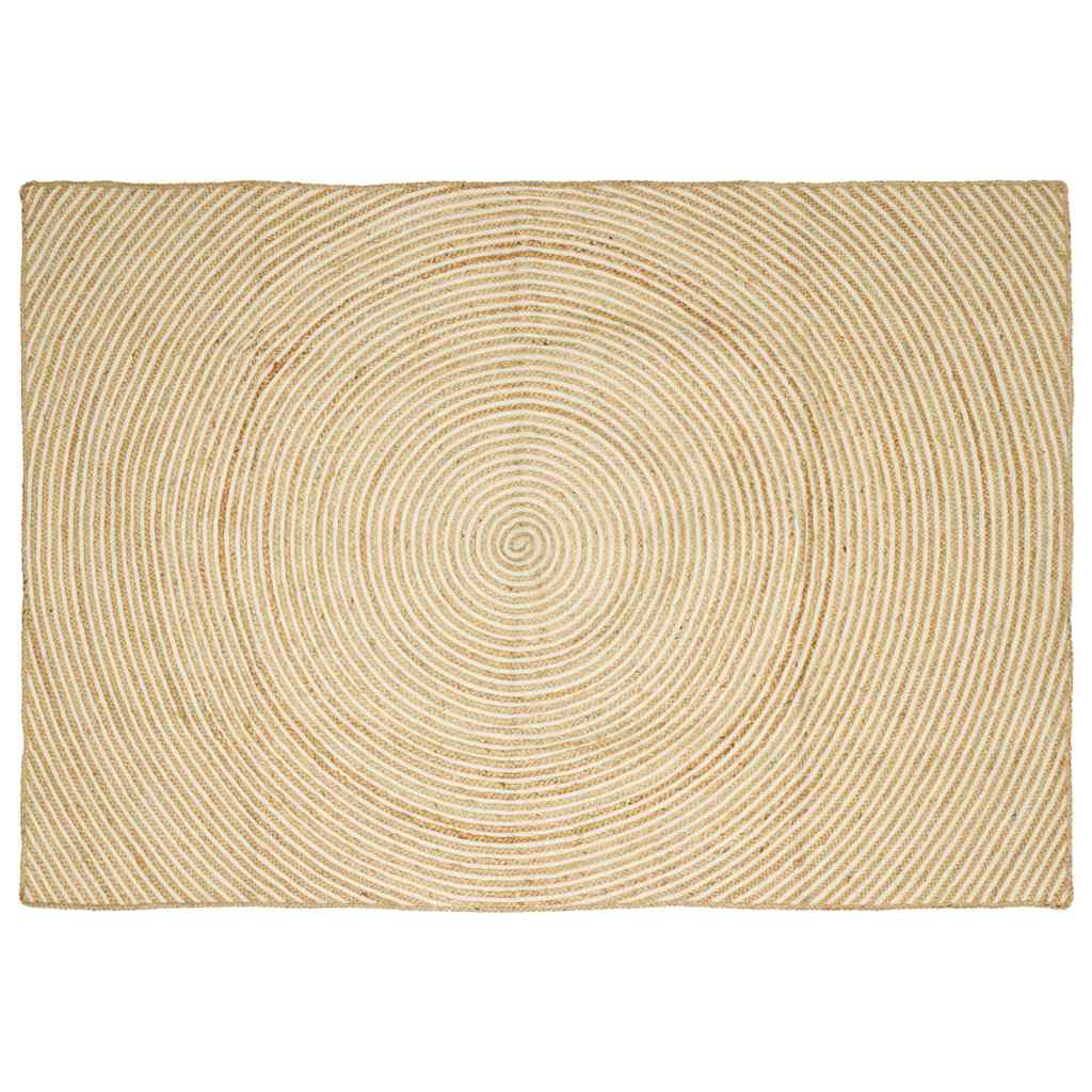 Paklājs Dabīgs un Balts 240 x 340 cm Džuta