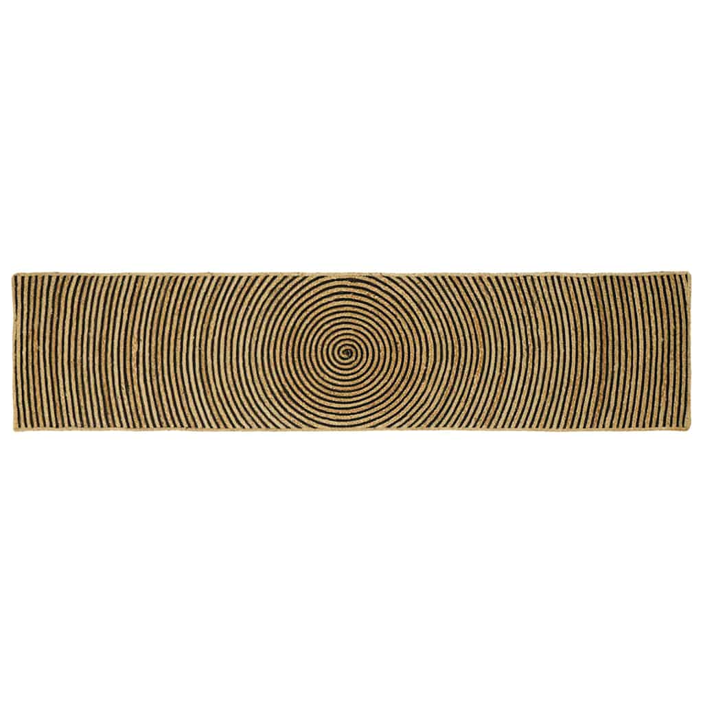 Kilimas Natūrali ir juoda 60 x 300 cm Džiutas