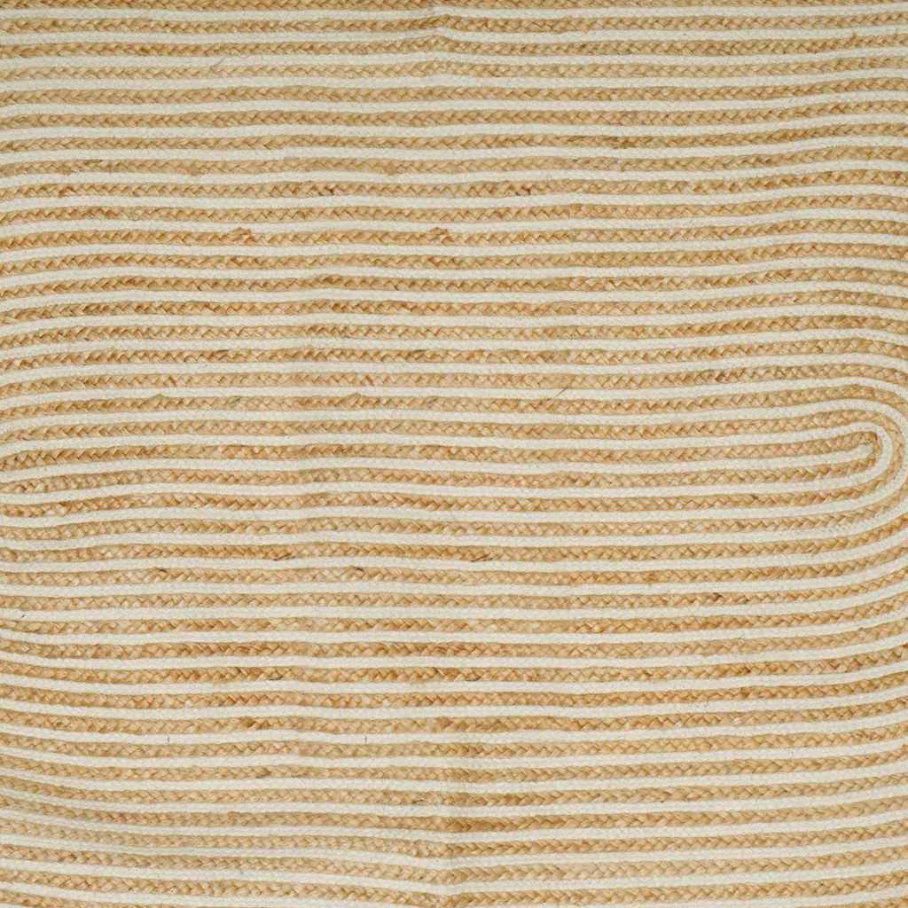 Paklājs Dabīgs un Balts 122 x 183 cm Džuta