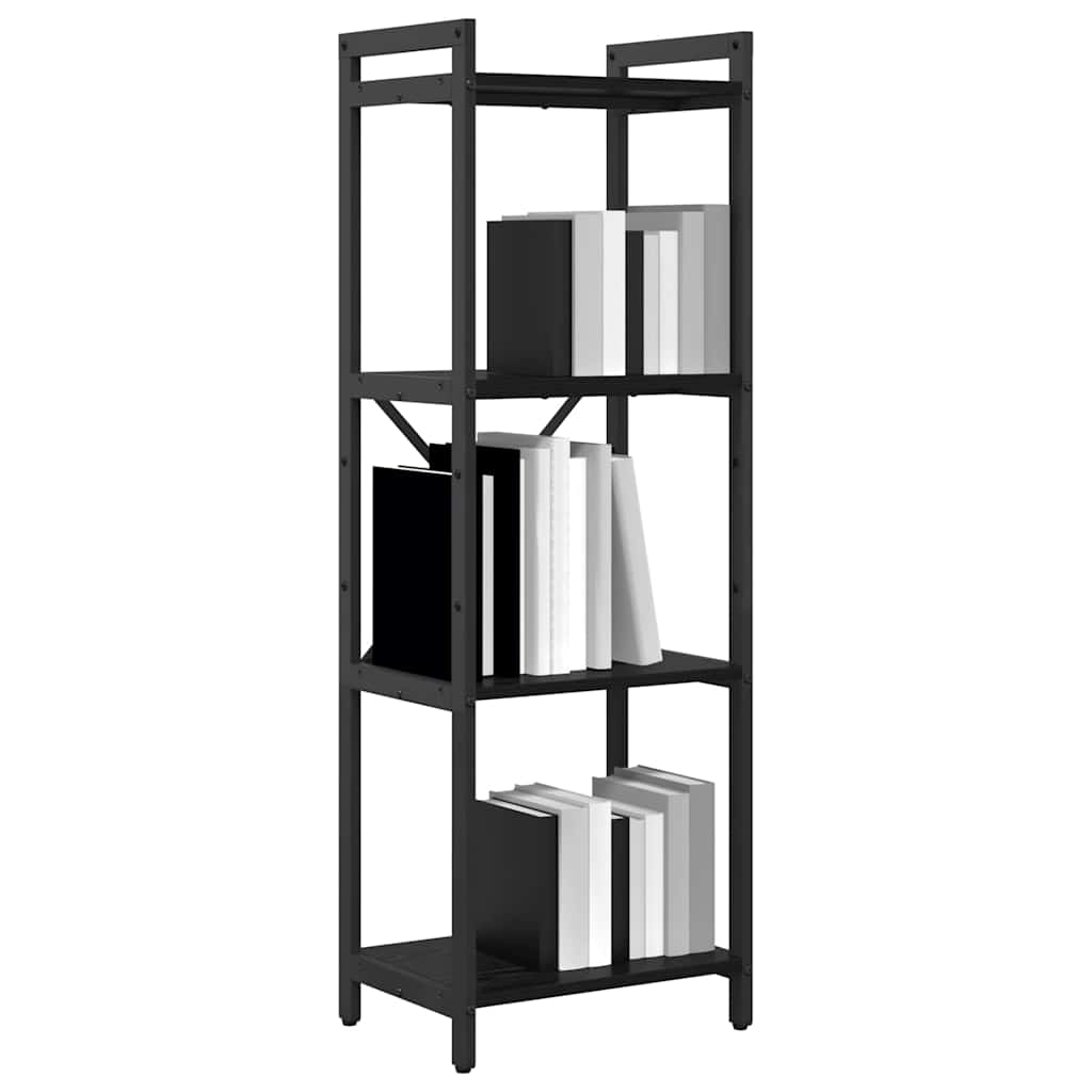 Grāmatu plaukts melns ozols 40 x 30 x 118 cm Apstrādāta koksne