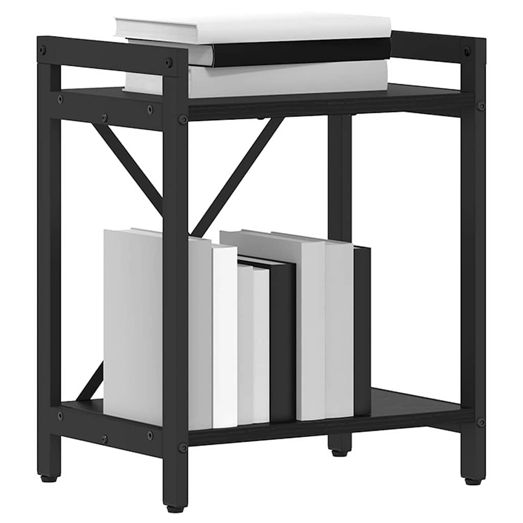 Knygų lentyna juoda ąžuolo 40 x 30 x 48.5 cm Apdirbta mediena