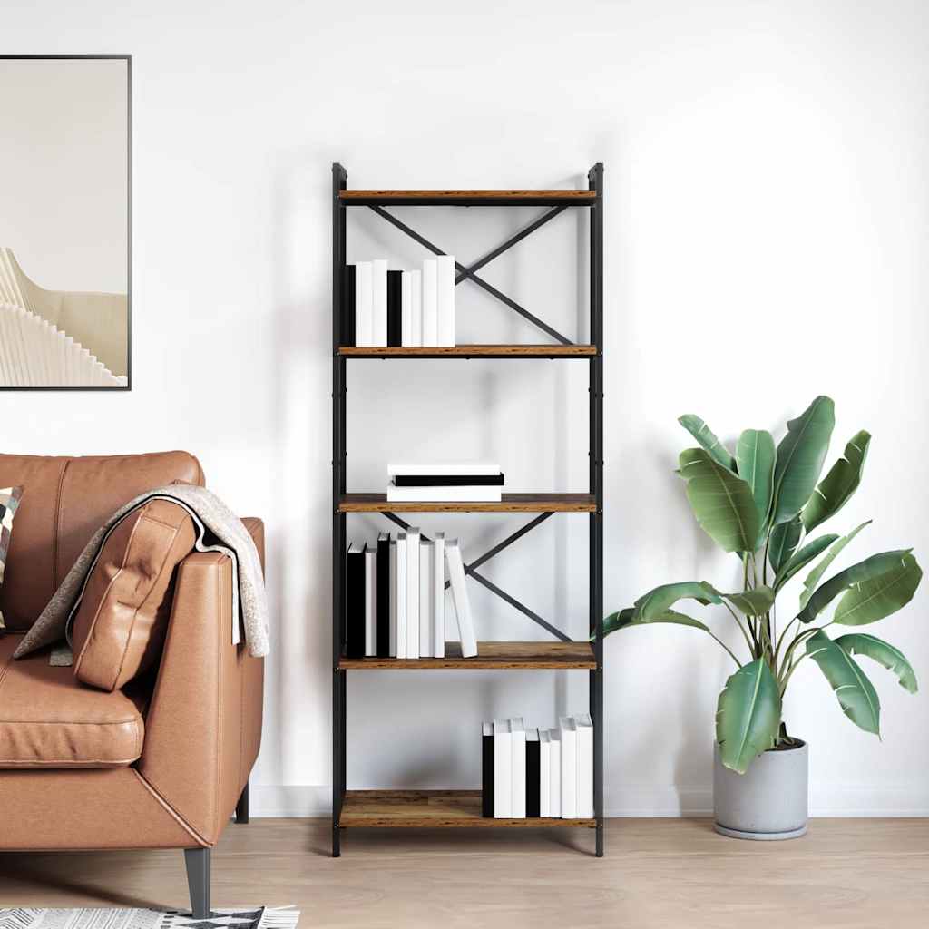 Knygų lentyna Sena mediena 60 x 30 x 153 cm Apdirbta mediena