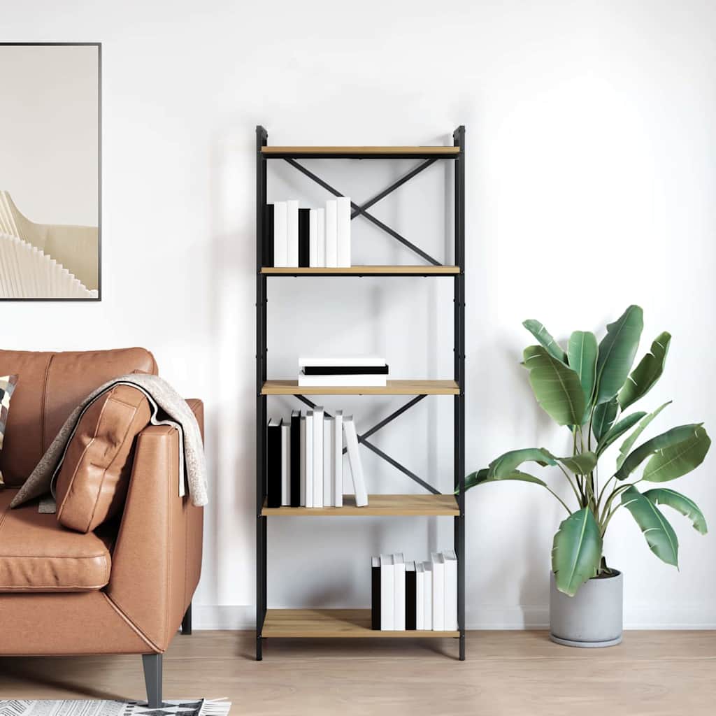 Knygų lentyna artisano ąžuolo 60 x 30 x 153 cm Apdirbta mediena