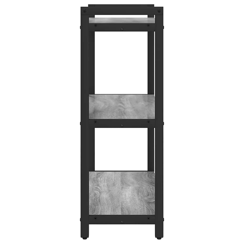 Grāmatu plaukts Pelēks sonomas ozolkoka 60 x 30 x 83 cm