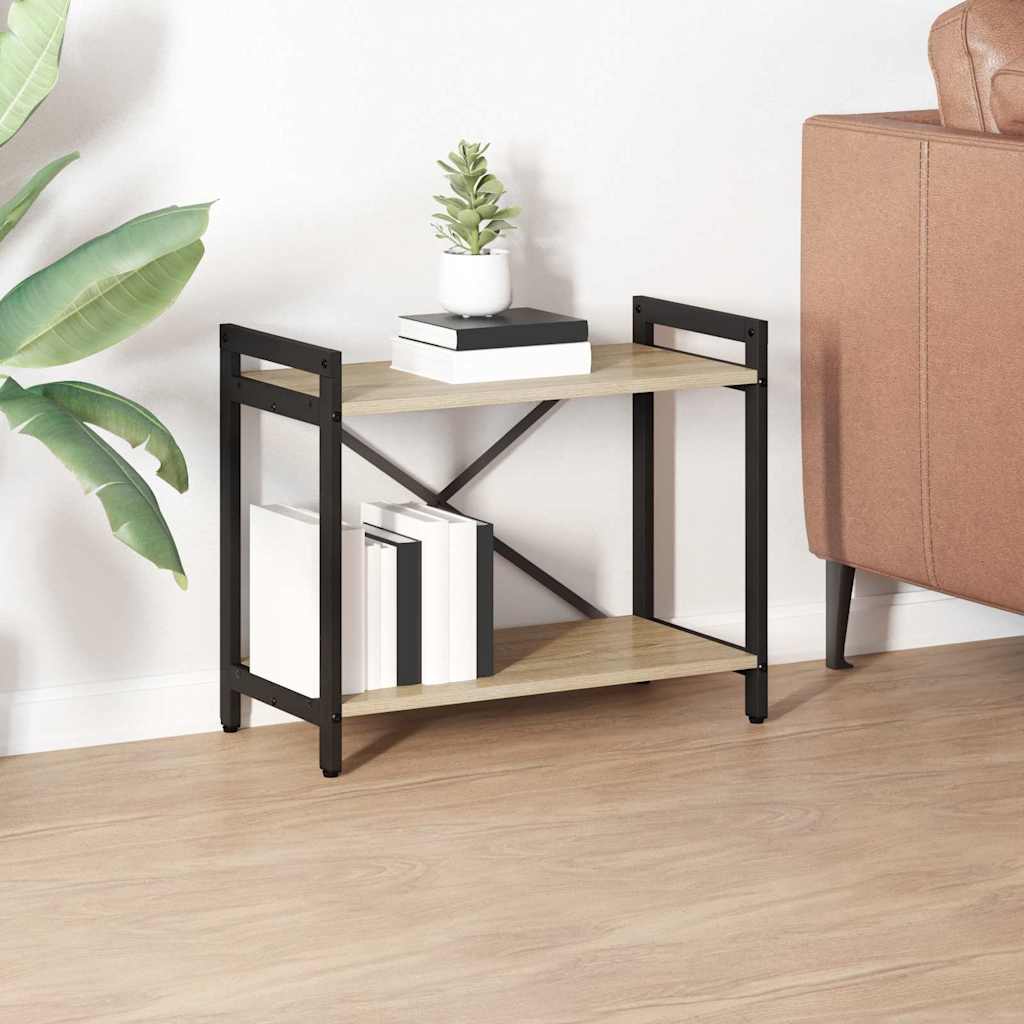 Bookcase Sonoma oak 60 x 30 x 48.5 cm Engineered wood
