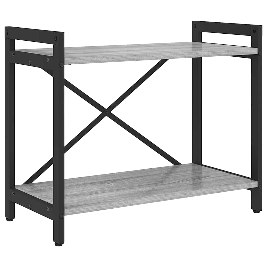 Grāmatu plaukts Pelēks sonoma ozolkoka 60 x 30 x 48.5 cm