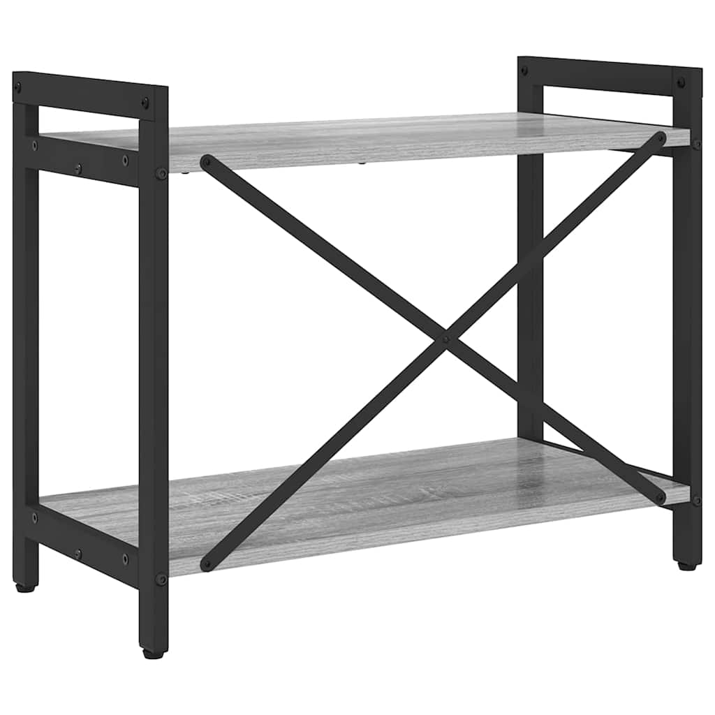 Grāmatu plaukts Pelēks sonoma ozolkoka 60 x 30 x 48.5 cm
