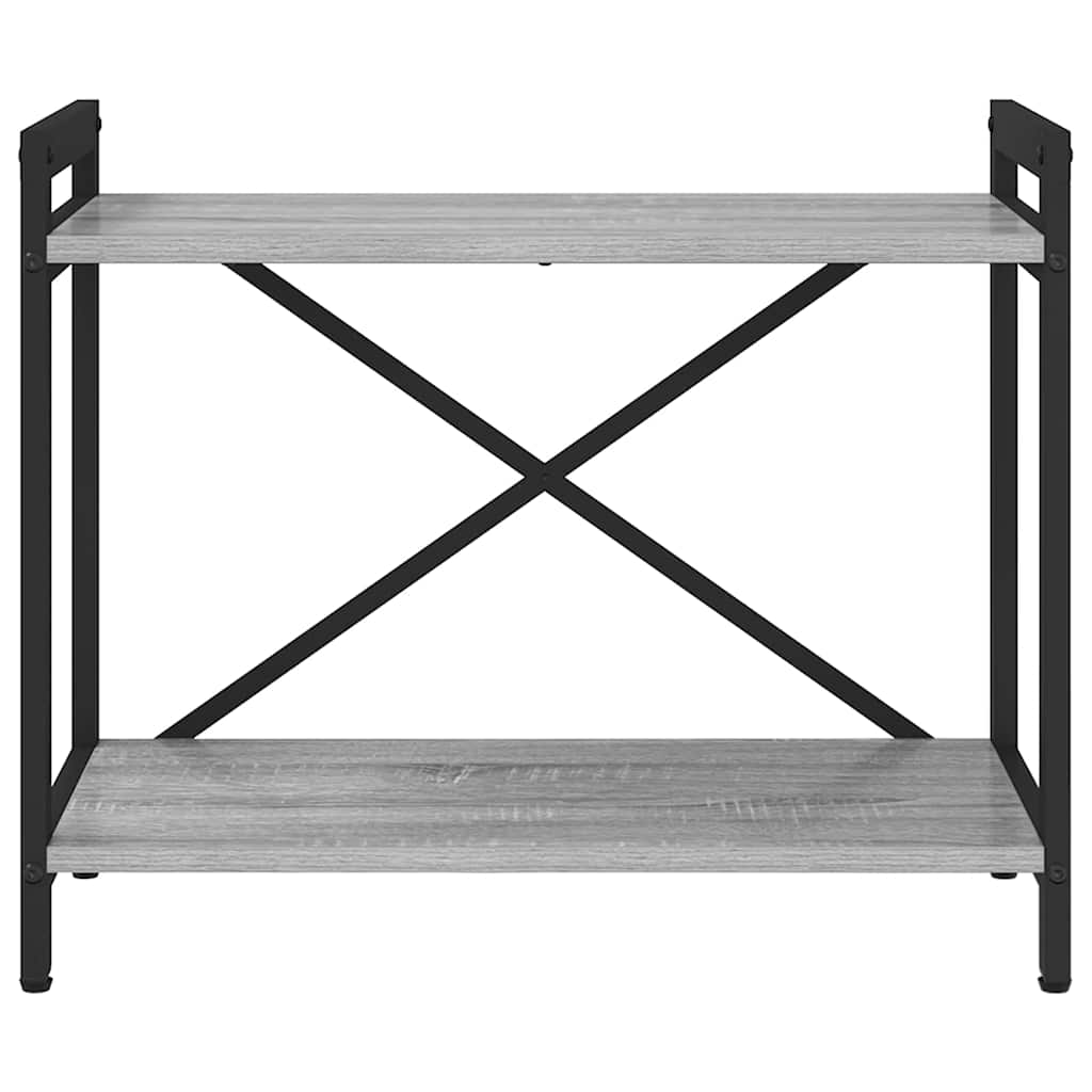 Grāmatu plaukts Pelēks sonoma ozolkoka 60 x 30 x 48.5 cm