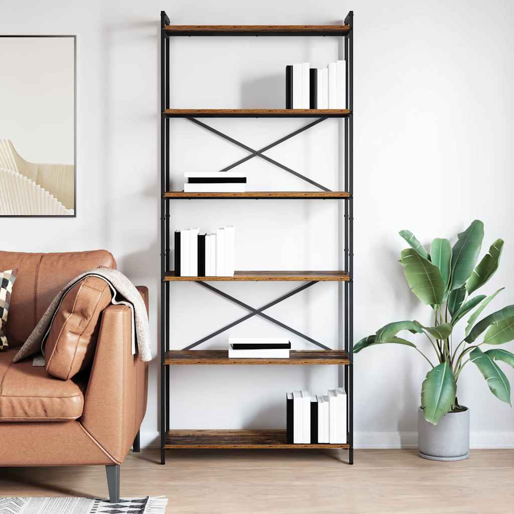 Knygų lentyna Sena mediena 80 x 30 x 188 cm Apdirbta mediena